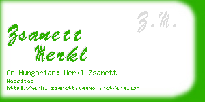 zsanett merkl business card